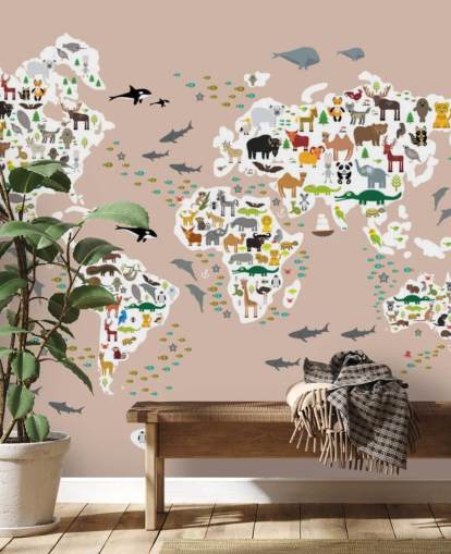 colourful animal world map wallpaper colourful animal world map wallpaper