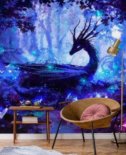 fondo de pantalla de bosque de dragones oscuros