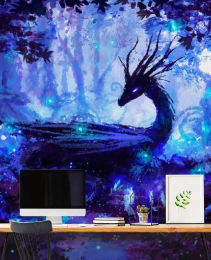 mørk drageskog tapet