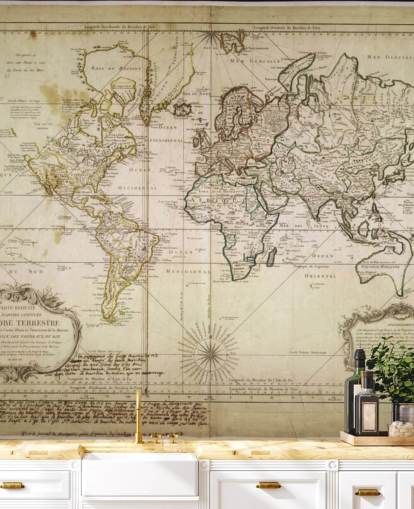 beige custom world map wall mural called Historic World Map for offices and dining rooms beige custom world map wall mural called Historic World Map for offices and dining rooms