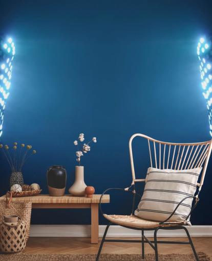 Fondo de pantalla de luces de estadio de fútbol azul en Fondo de pantalla de luces de estadio de fútbol azul en