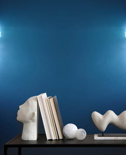 Blue Soccer Stadium Lights at Night Wallpaper