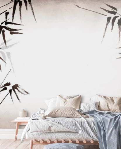 brugerdefineret bambus vægmaleri kaldet Grunge Oriental Bamboo til kontorer, soveværelser og kurbade brugerdefineret bambus vægmaleri kaldet Grunge Oriental Bamboo til kontorer, soveværelser og kurbade
