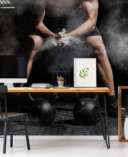 mand sætte kridt på hænderne, før du løfter vægte tapet