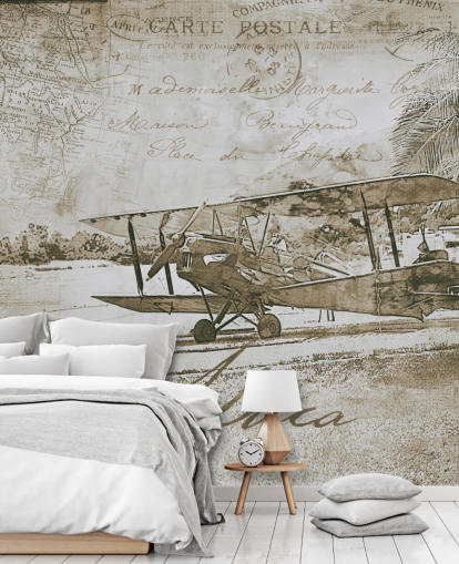 ilustración vintage de un fondo de pantalla de avión ilustración vintage de un fondo de pantalla de avión