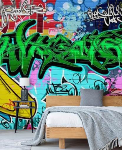 Fondo de pantalla Graffiti Art Urban Green