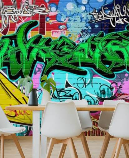 Fondo de pantalla Graffiti Art Urban Green