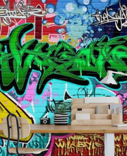 Fondo de pantalla Graffiti Art Urban Green