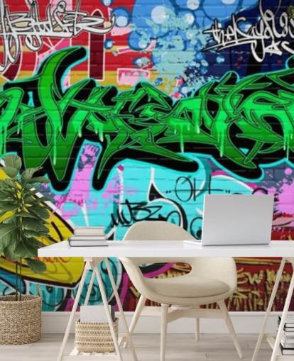 Graffiti Art Urban Green Wallpaper Graffiti Art Urban Green Wallpaper