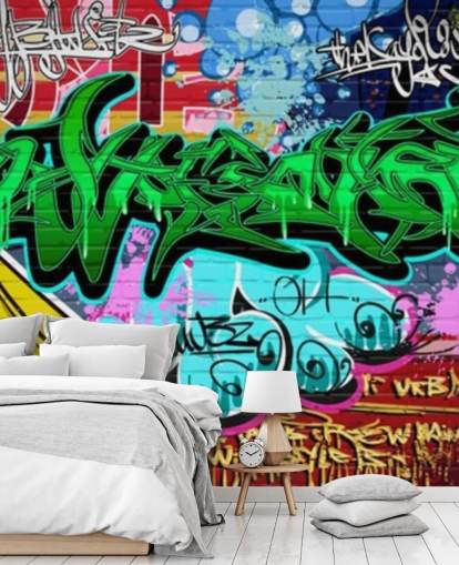 Graffiti Art Urban Green Taustakuva