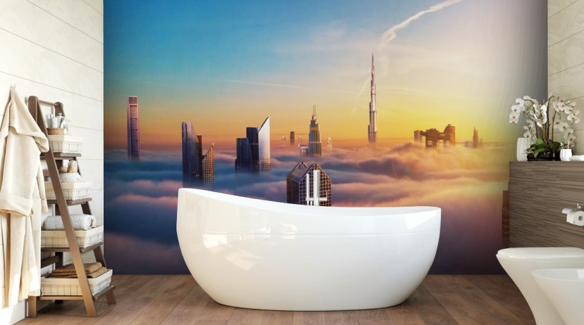 clouded dubai skyscrapers wallpaper clouded dubai skyscrapers wallpaper