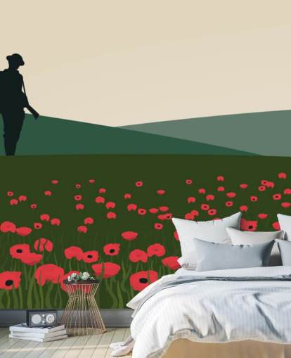 Den enlige soldat WW1 The Lone Solider Wall Mural 