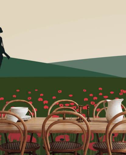 Il soldato solitario della prima guerra mondiale The Lone Solider Wall Mural 