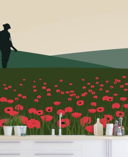 Der einsame Soldat 1. Weltkrieg The Lone Solider Wall Mural 