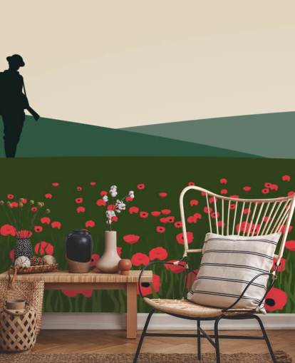 Yksinäinen sotilas WW1 The Lone Solider Wall Mural 