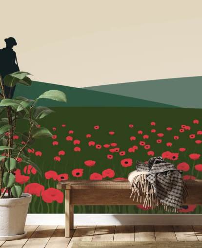 The Lone Soldier WW1 The Lone Solider Wall Mural 