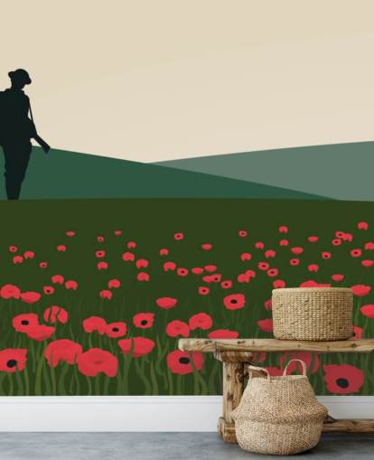 The Lone Soldier WW1 The Lone Solider Wall Mural 