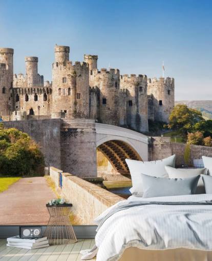  Castelo de Conwy no País de Gales, Reino Unido