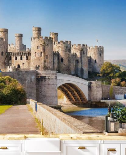  Conwy Castle kaupungissa: Wales, Iso-Britannia
