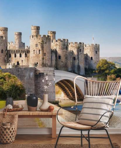 Conwy Castle i Wales, Storbritannien Conwy Castle i Wales, Storbritannien