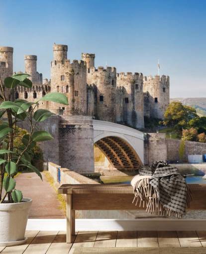  Conwy Castle i Wales, Storbritannien