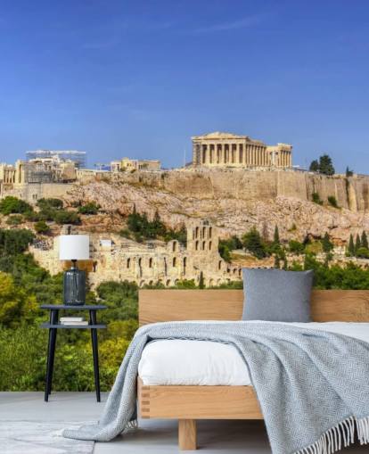 L'Acropole d'Athènes The Acropolis Athens Wallpaper 