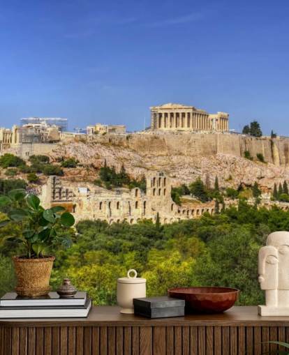 L'Acropole d'Athènes The Acropolis Athens Wallpaper 