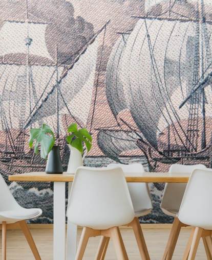 Christopher Columbus - Niña Pinta & Santa Maria Wall Mural