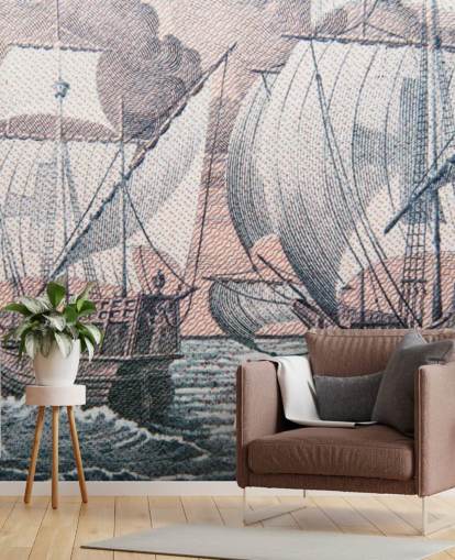 Christopher Columbus - Niña Pinta & Santa Maria Wall Mural