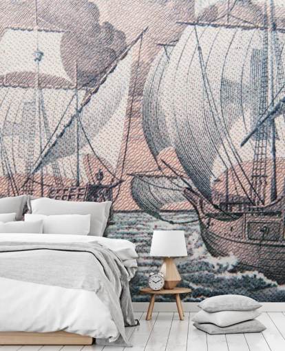 Christopher Columbus - Niña Pinta & Santa Maria Wall Mural