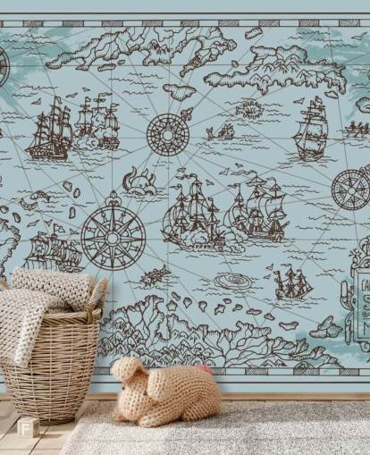 fondo de pantalla azul pirata