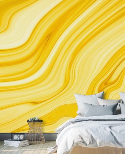 yellow marble geode wallpaper