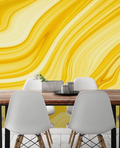 papel de parede geode de mármore amarelo