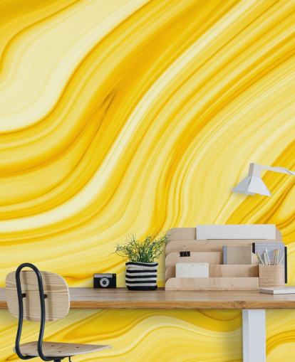 yellow marble geode wallpaper