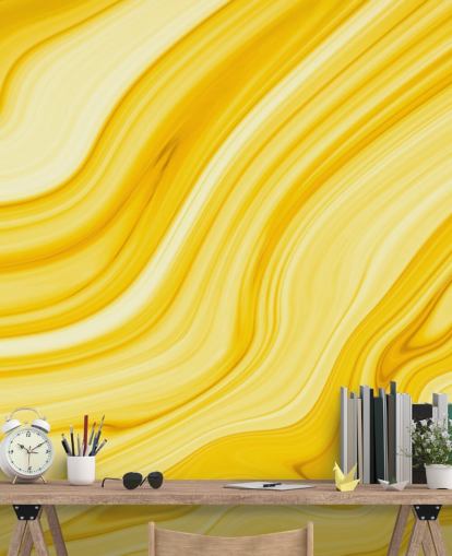 yellow marble geode wallpaper