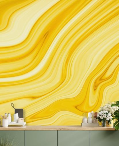 geel marmer geode behang geel marmer geode behang