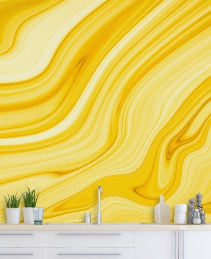 papel pintado de geoda de mármol amarillo papel pintado de geoda de mármol amarillo