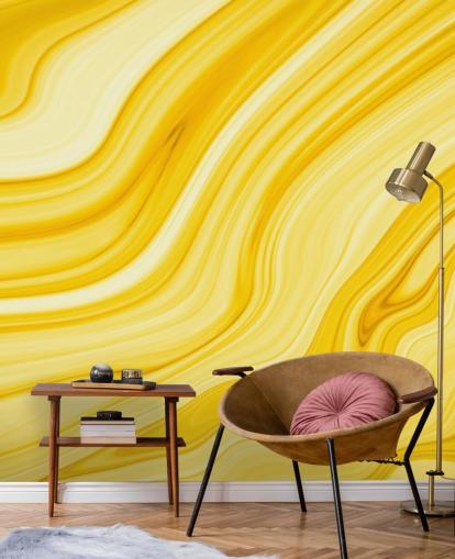 gul marmor geode tapet