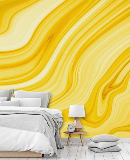 yellow marble geode wallpaper
