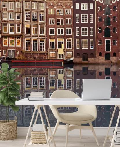 vecchia carta da parati di amsterdam