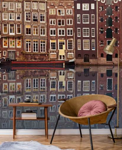 vecchia carta da parati di amsterdam