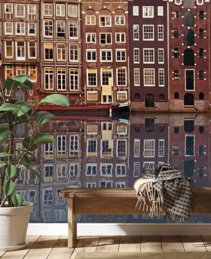 vecchia carta da parati di amsterdam
