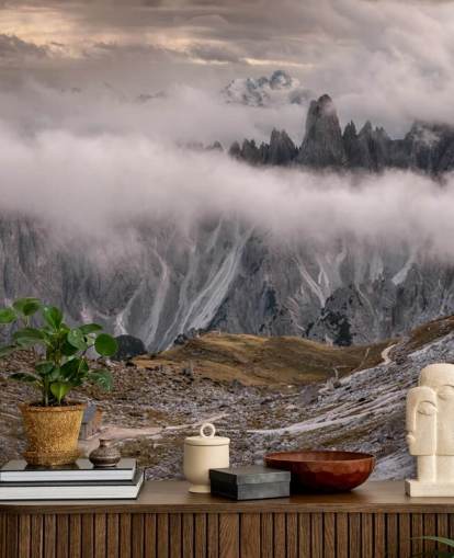 tåget udsigt over dolomit bjerg tapet tåget udsigt over dolomit bjerg tapet