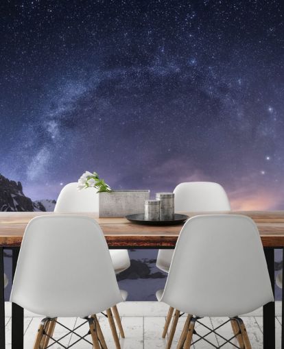 luminen vuoret tähtitaivas taustakuva