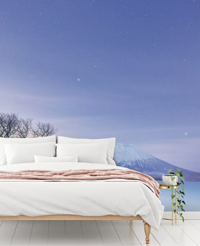 luminen maisema ja vuori tapetti