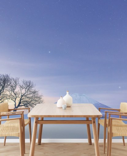 snowy landscape and mountain wallpaper