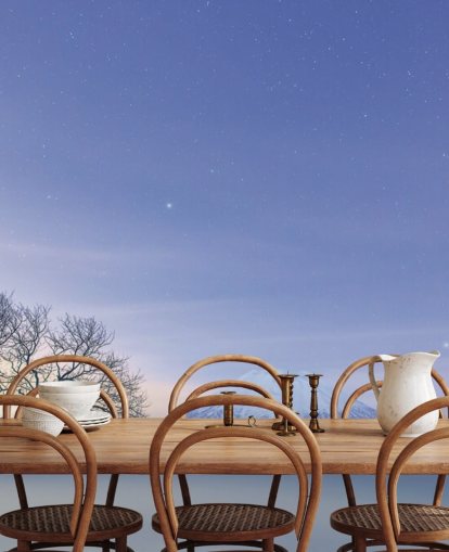 snöigt landskap och berg tapeter