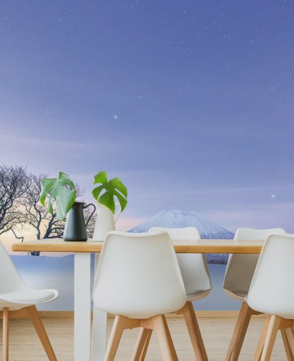 snowy landscape and mountain wallpaper