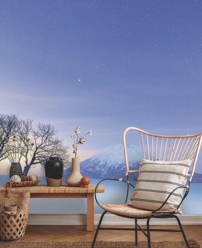 snødekte landskap og fjell tapet snødekte landskap og fjell tapet