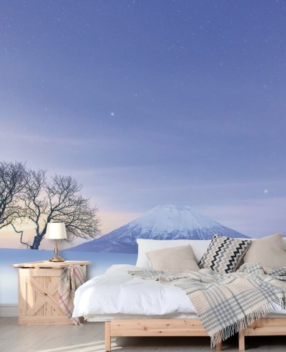 snowy landscape and mountain wallpaper